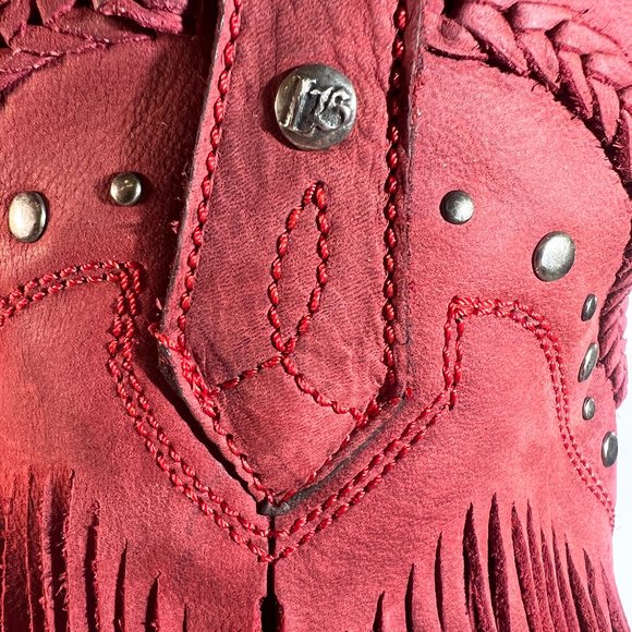 Liberty Black Women's Vegas Fringe Western Boots - Snip Toe, Boho - Picture 8 of 10